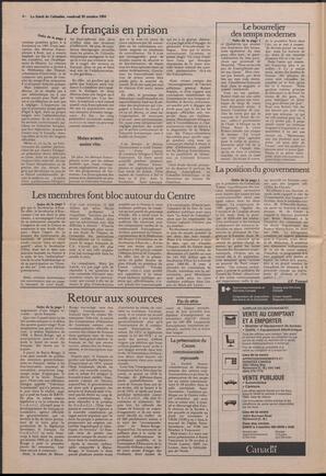 Le Soleil de Colombie, October 26, 1984, page 4