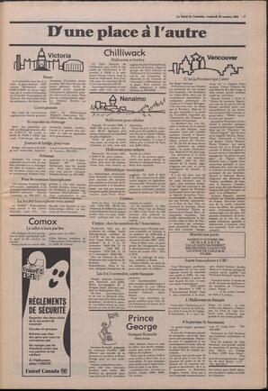 Le Soleil de Colombie, October 26, 1984, page 3