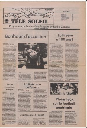 Le Soleil de Colombie, October 19, 1984, page 7