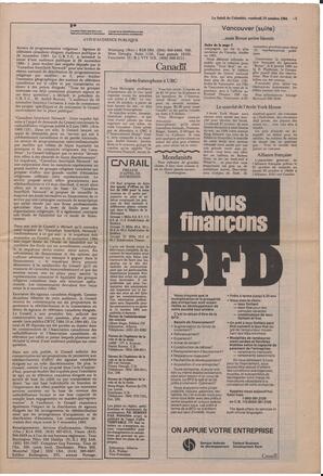 Le Soleil de Colombie, October 19, 1984, page 5