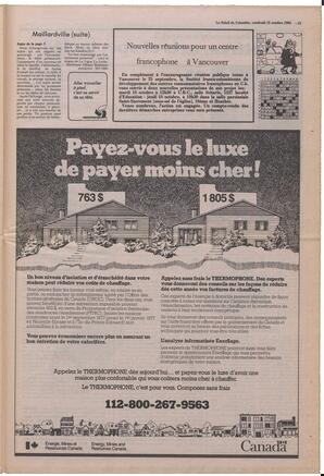Le Soleil de Colombie, October 12, 1984, page 15