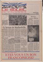 Le Soleil de Colombie, October 5, 1984