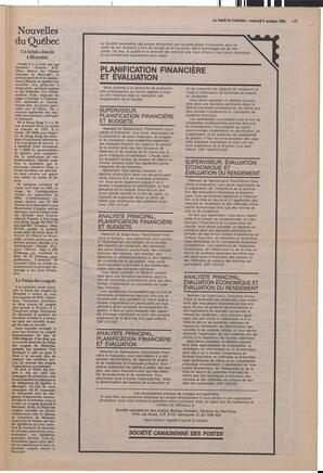 Le Soleil de Colombie, October 5, 1984, page 17