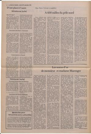 Le Soleil de Colombie, September 28, 1984, page 4