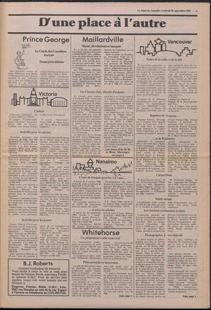 Le Soleil de Colombie, September 28, 1984, page 3