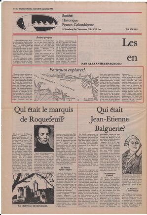 Le Soleil de Colombie, September 21, 1984, page 12