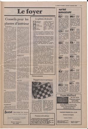 Le Soleil de Colombie, September 7, 1984, page 13