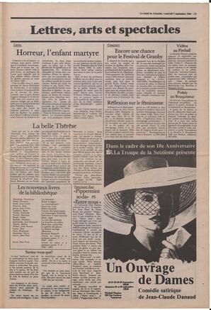 Le Soleil de Colombie, September 7, 1984, page 11