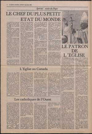 Le Soleil de Colombie, September 7, 1984, page 4