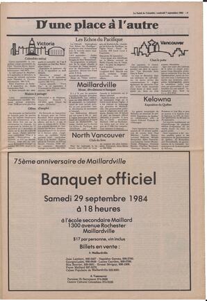 Le Soleil de Colombie, September 7, 1984, page 3