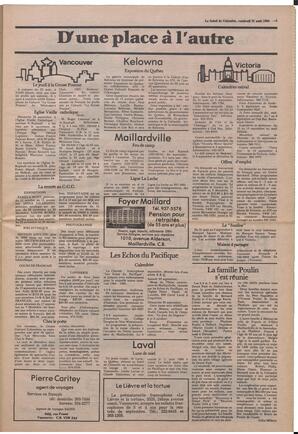 Le Soleil de Colombie, August 31, 1984, page 3