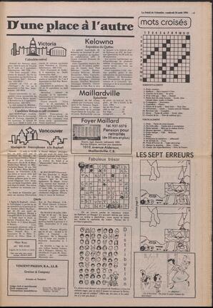 Le Soleil de Colombie, August 24, 1984, page 3