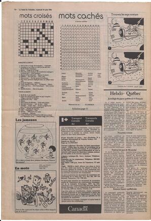 Le Soleil de Colombie, August 10, 1984, page 14