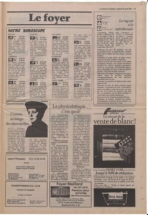 Le Soleil de Colombie, August 10, 1984, page 13