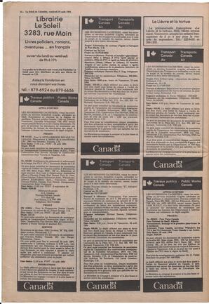 Le Soleil de Colombie, August 10, 1984, page 12