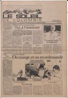 Le Soleil de Colombie, June 22, 1984