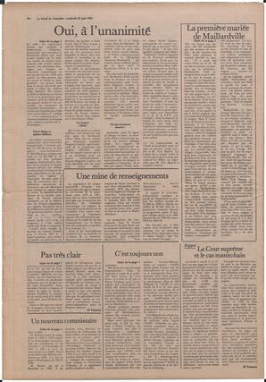 Le Soleil de Colombie, June 22, 1984, page 24