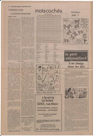 Le Soleil de Colombie, June 22, 1984, page 10