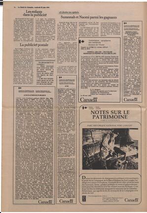 Le Soleil de Colombie, June 22, 1984, page 6