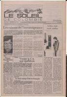 Le Soleil de Colombie, June 8, 1984