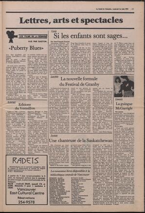 Le Soleil de Colombie, June 1, 1984, page 11