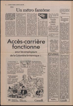 Le Soleil de Colombie, June 1, 1984, page 6