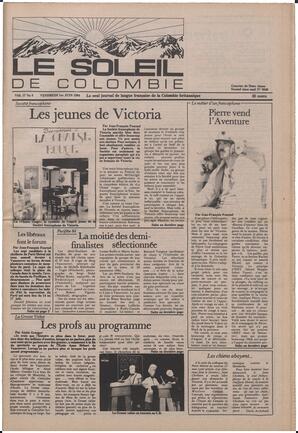 Le Soleil de Colombie, June 1, 1984, page 1