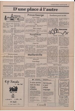 Le Soleil de Colombie, May 18, 1984, page 3