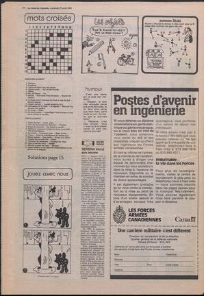 Le Soleil de Colombie, April 27, 1984, page 14
