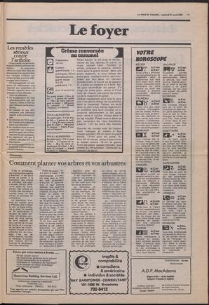 Le Soleil de Colombie, April 27, 1984, page 11