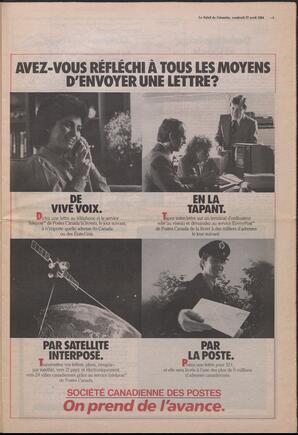 Le Soleil de Colombie, April 27, 1984, page 5
