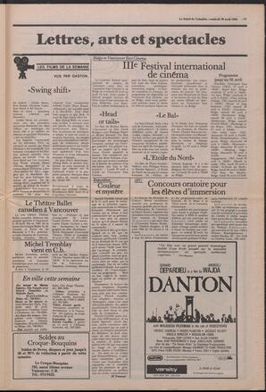 Le Soleil de Colombie, April 20, 1984, page 15