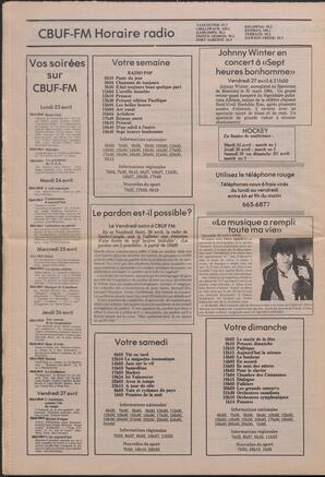 Le Soleil de Colombie, April 20, 1984, page 12