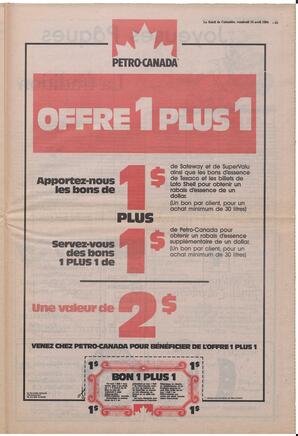 Le Soleil de Colombie, April 13, 1984, page 15