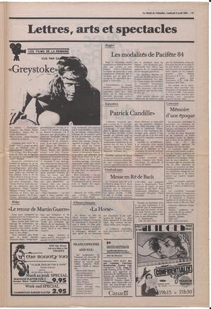 Le Soleil de Colombie, April 6, 1984, page 15