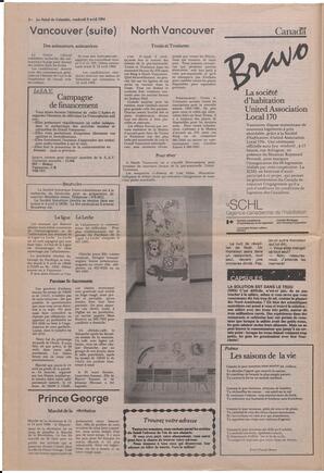 Le Soleil de Colombie, April 6, 1984, page 8