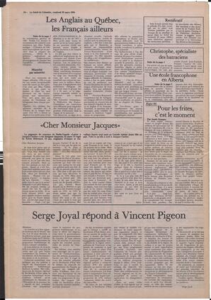 Le Soleil de Colombie, March 30, 1984, page 24