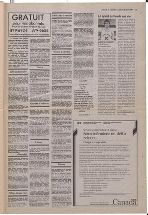 Le Soleil de Colombie, March 30, 1984, page 23