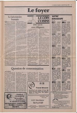 Le Soleil de Colombie, March 30, 1984, page 17