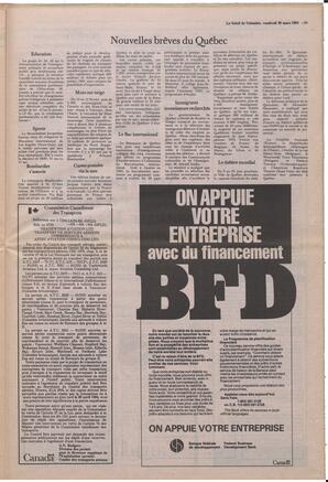 Le Soleil de Colombie, March 30, 1984, page 15