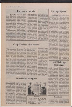 Le Soleil de Colombie, March 16, 1984, page 16