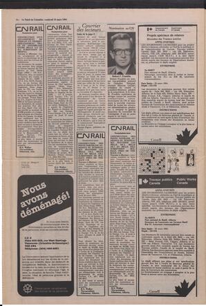 Le Soleil de Colombie, March 16, 1984, page 14