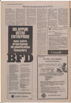 Le Soleil de Colombie, March 16, 1984, page 4