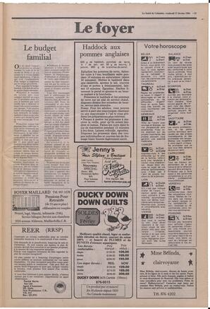 Le Soleil de Colombie, February 17, 1984, page 13