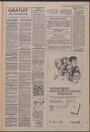 Le Soleil de Colombie, February 10, 1984, page 19