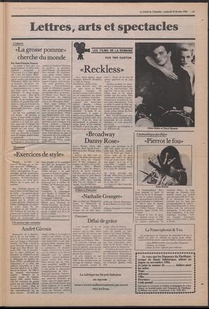 Le Soleil de Colombie, February 10, 1984, page 15