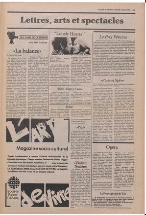 Le Soleil de Colombie, February 3, 1984, page 11