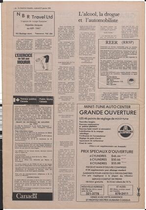 Le Soleil de Colombie, January 27, 1984, page 20