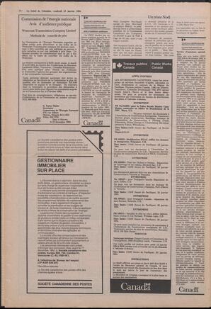 Le Soleil de Colombie, January 13, 1984, page 14