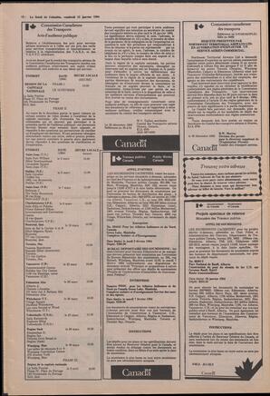 Le Soleil de Colombie, January 13, 1984, page 12